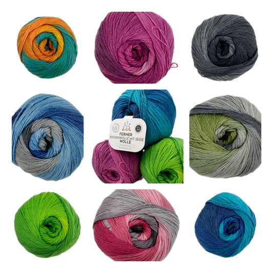 Die neueste Kollektion - Lungauer Sockenwolle mit Seide