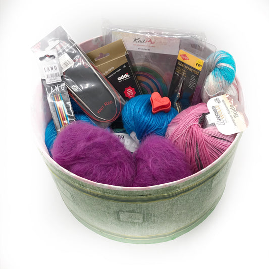 Geschenkkorb, Geschenk Ideen - strick-und-glueck.de