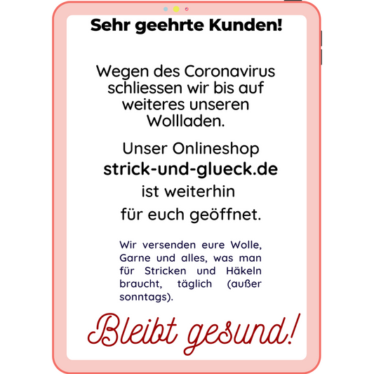 Stay home and Knit - zu Hause bleiben und stricken