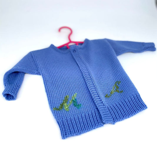 Jacke "Baby" für 3-6 Monaten - Kostenlose Anleitung (Strickmaschine)