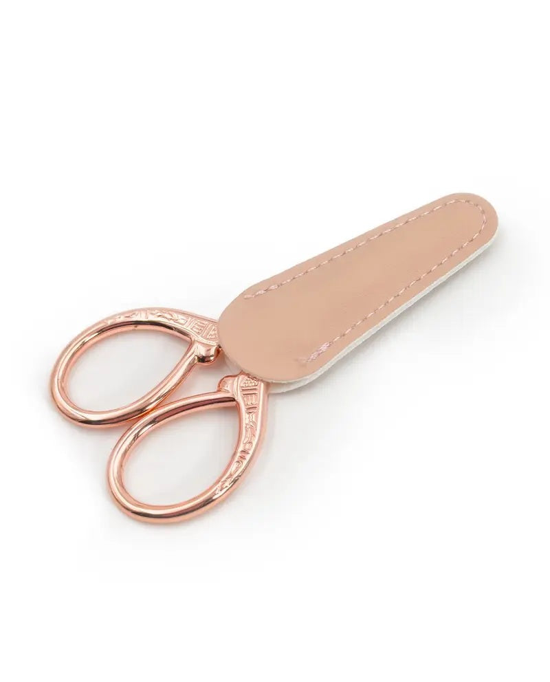Rose Gold Stickschere mit Etui