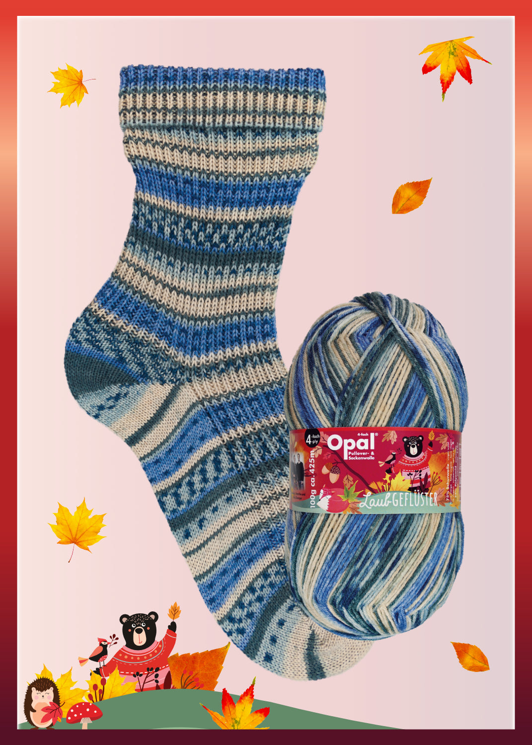 Whispering Leaves - 4-ply sock yarn