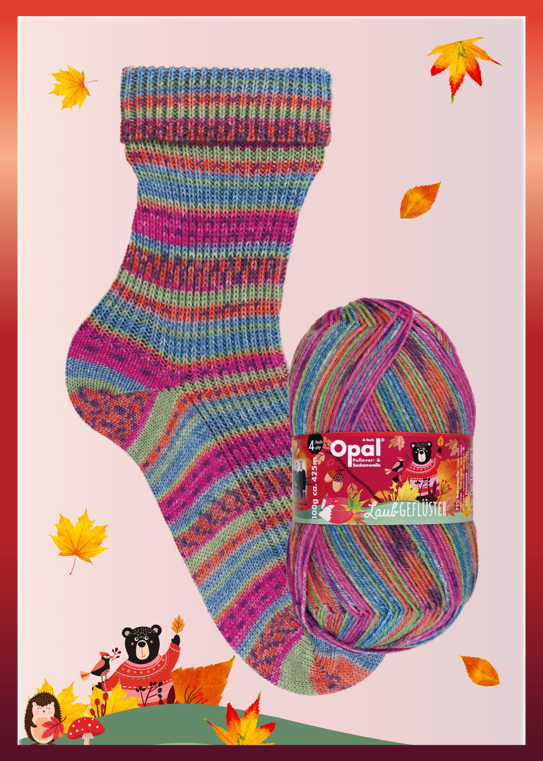 Whispering Leaves - 4-ply sock yarn