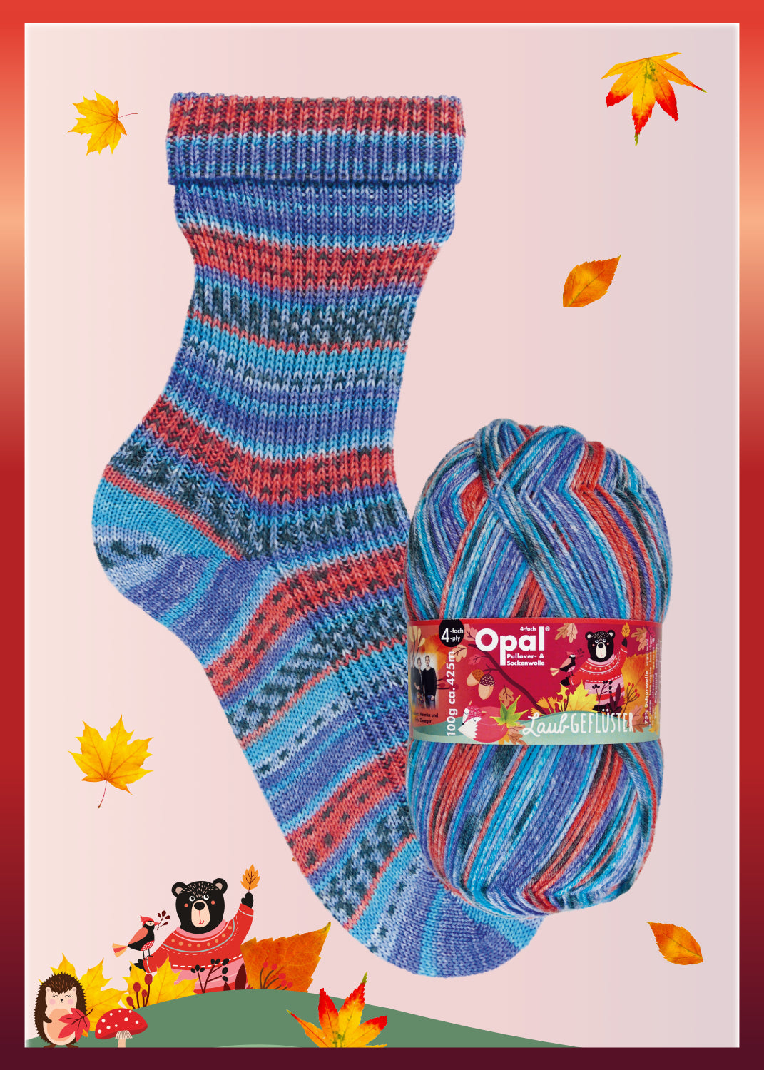 Whispering Leaves - 4-ply sock yarn