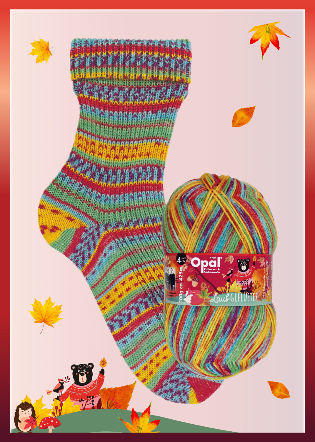 Whispering Leaves - 4-ply sock yarn