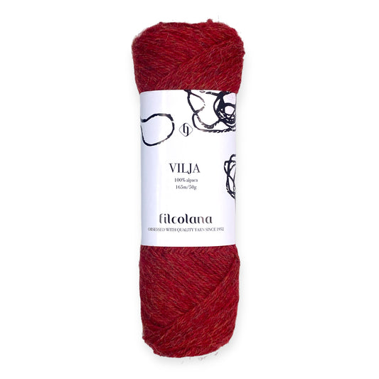 Vilja  - Filcolana | 100 % Alpaca | 165 m 50 gr . Vilja ist ein zauberhaftes 3-fädiges Garn, gesponnen aus den Fasern peruanischer Alpakas.