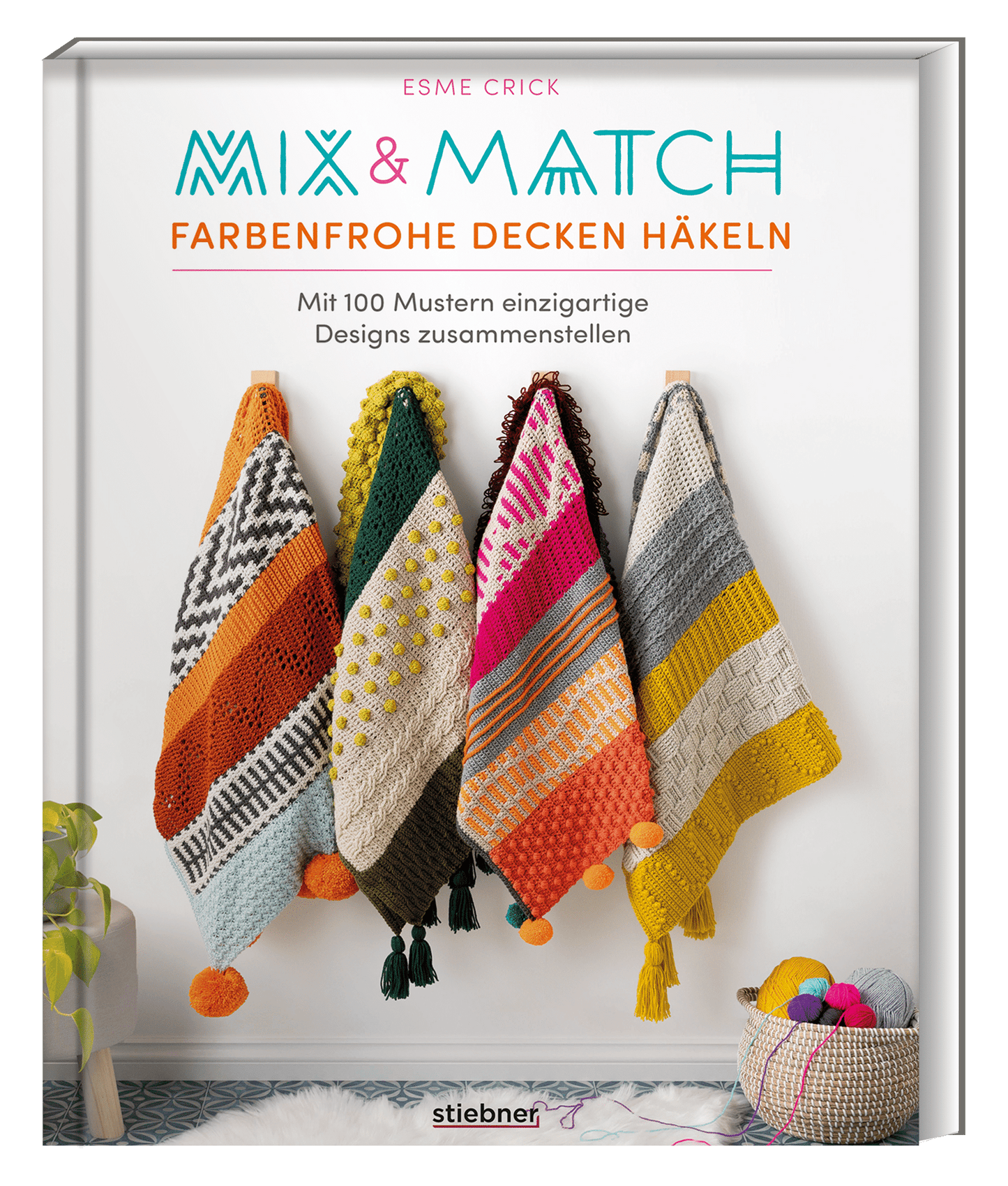 Mit 100 Mustern einzigartige Designs zusammenstellen. 100 Häkelmuster für deine Häkeldecke. Anleitung & Ideen zum Decke häkeln für Anfänger & Fortgeschrittene.