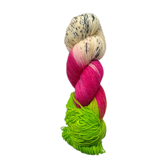 Hand-dyed 4-ply sock yarn from Augsburg