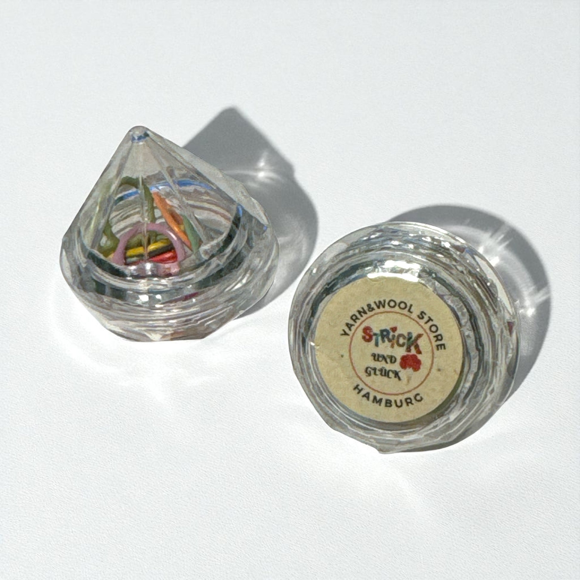 Farbige Strickmarkierer im praktischen Set mit Diamantdose – günstig in Hamburg kaufen Herz