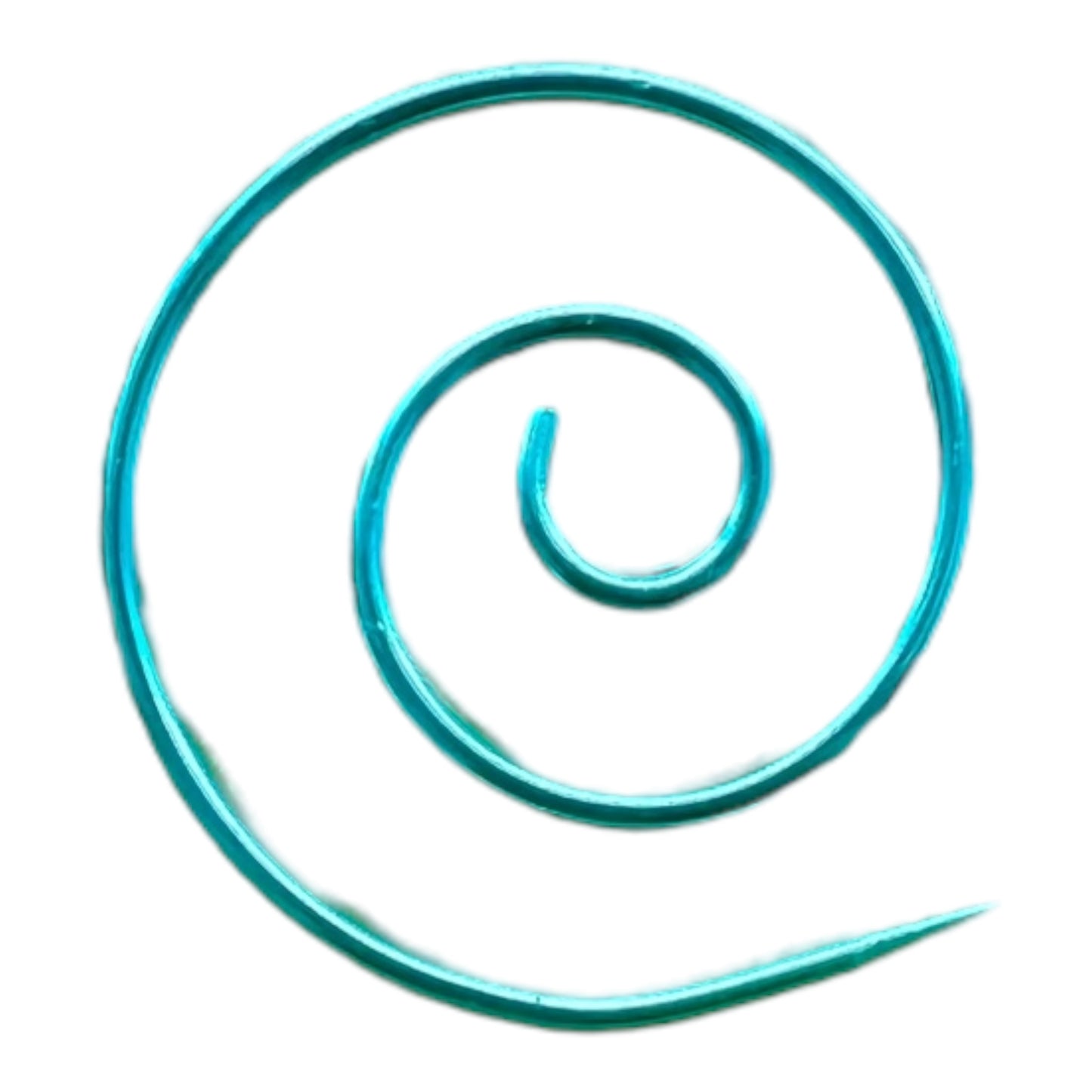 Spiralförmige Zopfmusternadel aus Aluminium