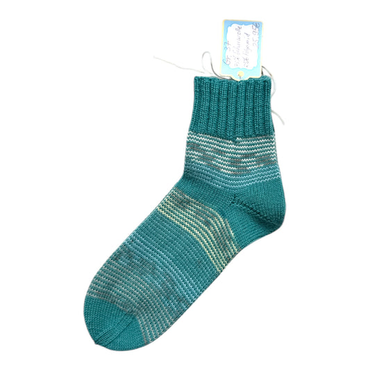 Handgestrickte Socken mit kurzem Schaft - Gr. 36 - 37