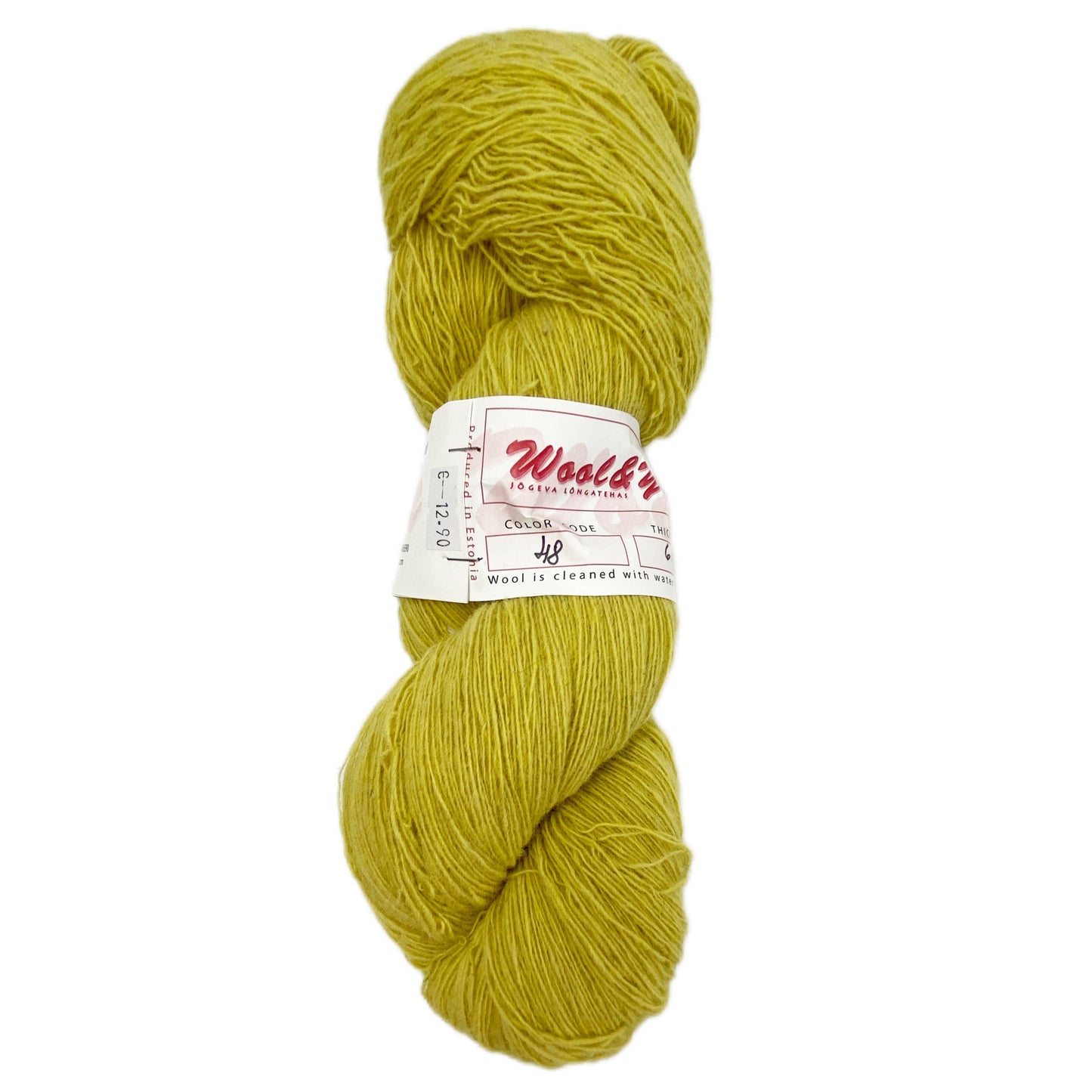 Wool & Yarn 6/1 einfarbig - Farbe 48 | Jõgeva Estonia | 600 m -100 gr | 100% Schurwolle