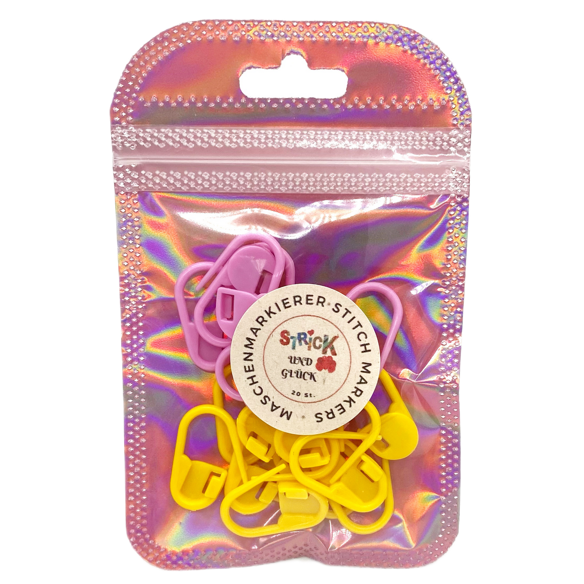 Discover the practical stitch markers from Strick und Glück