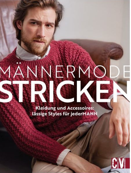 Strickbuch mit modernen Anleitungen für Männerpullover und Cardigans – jetzt in Hamburg kaufen