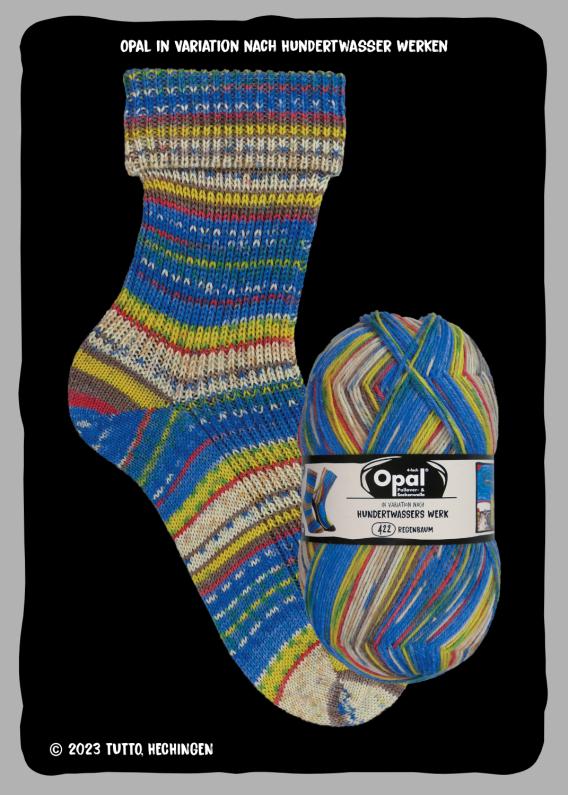 Collection after Hundertwasser Edition 4 - Sock yarn 4-ply