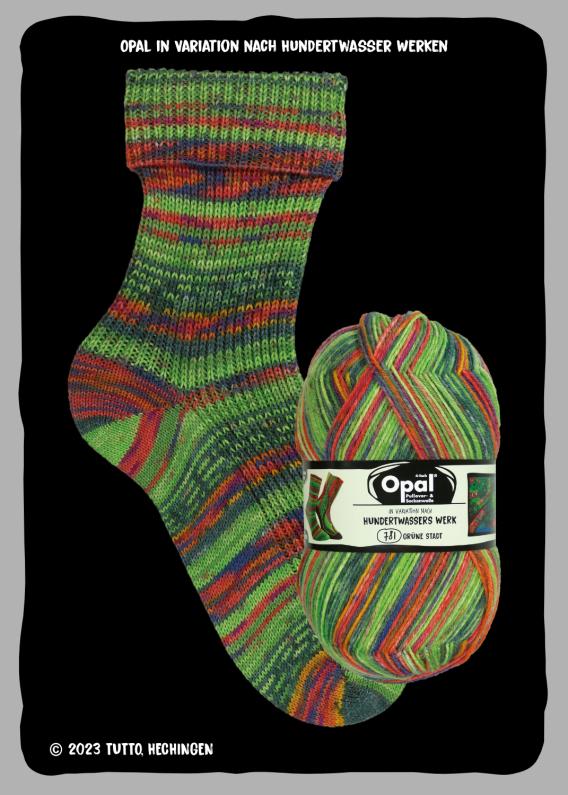 Collection after Hundertwasser Edition 4 - Sock yarn 4-ply