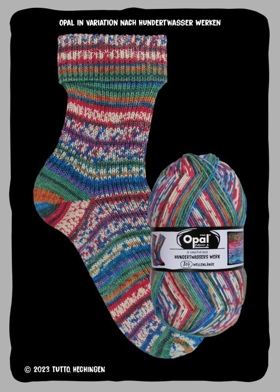Collection after Hundertwasser Edition 4 - Sock yarn 4-ply