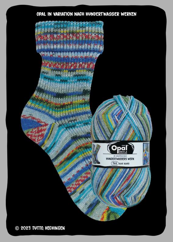 Collection after Hundertwasser Edition 4 - Sock yarn 4-ply