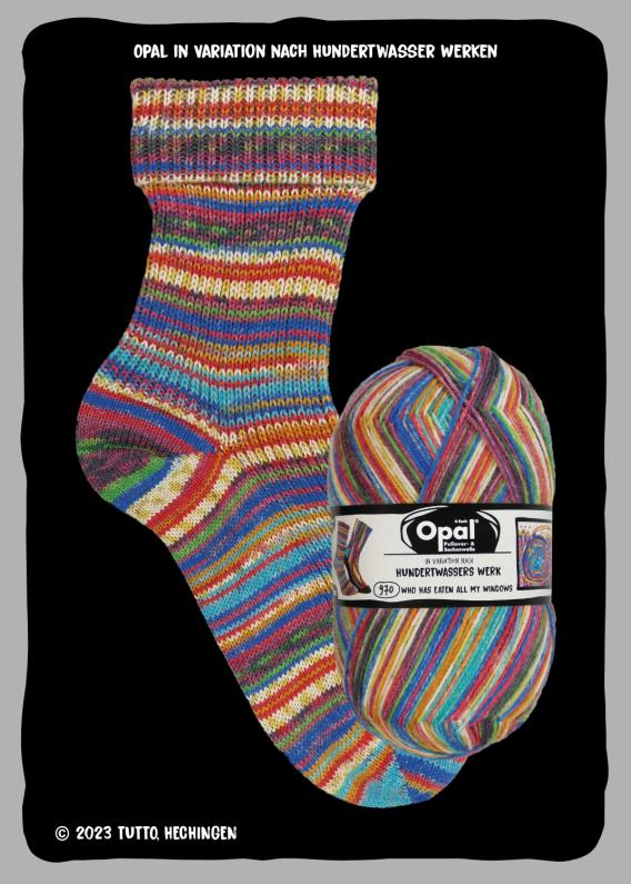 Collection after Hundertwasser Edition 4 - Sock yarn 4-ply