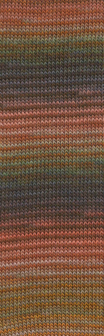 MILLE-COLORI-SOCKS-&-LACE-LUXE 859.0028 (LACHS/BRAUN/GRÜN)