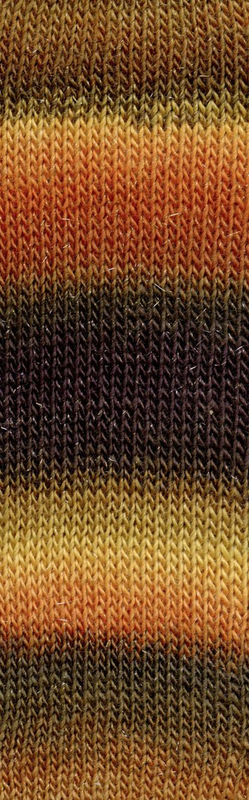 MILLE-COLORI-SOCKS-&-LACE-LUXE 859.0068 (BRAUN/MELONE/HELLBRAUN)