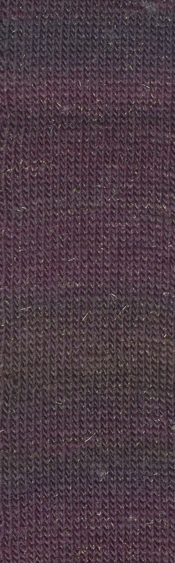 MILLE-COLORI-SOCKS-&-LACE-LUXE 859.0080 (AUBERGINE-GOLD)