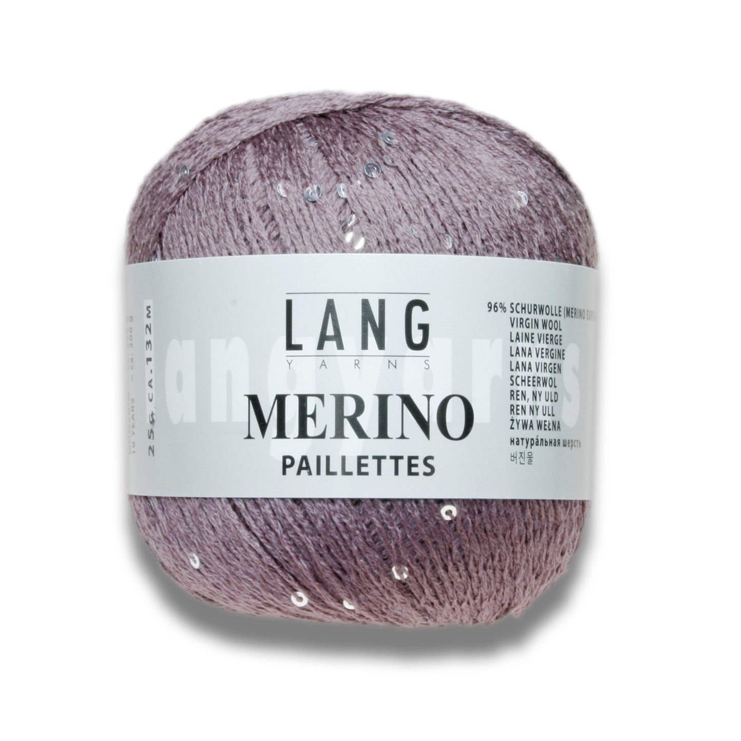 MERINO PAILLETTES - Lang Yarns | 132/25|96% Schurwolle (Merino superfine) 4% Polyester