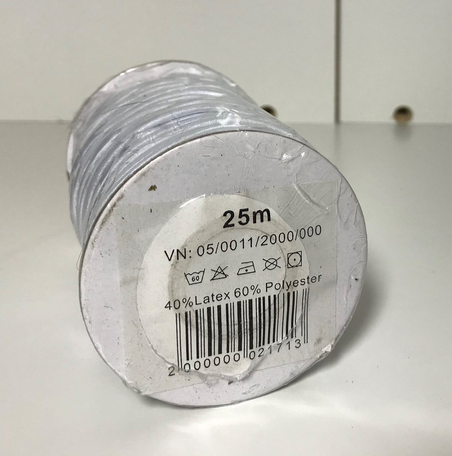 Gummikordel 3mm Meterware - 40% Latex, 60% Polyester