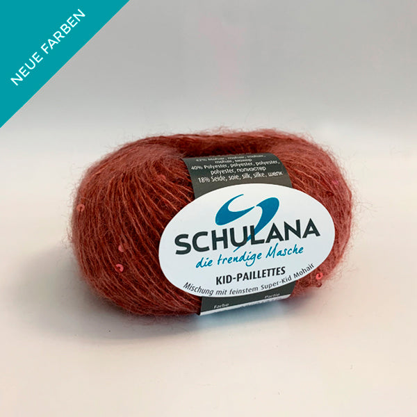 Kid-Seta Paillettes von Schulana - 42% Mohair 40% Polyester 18% Seide 25 g = ca. 125 m