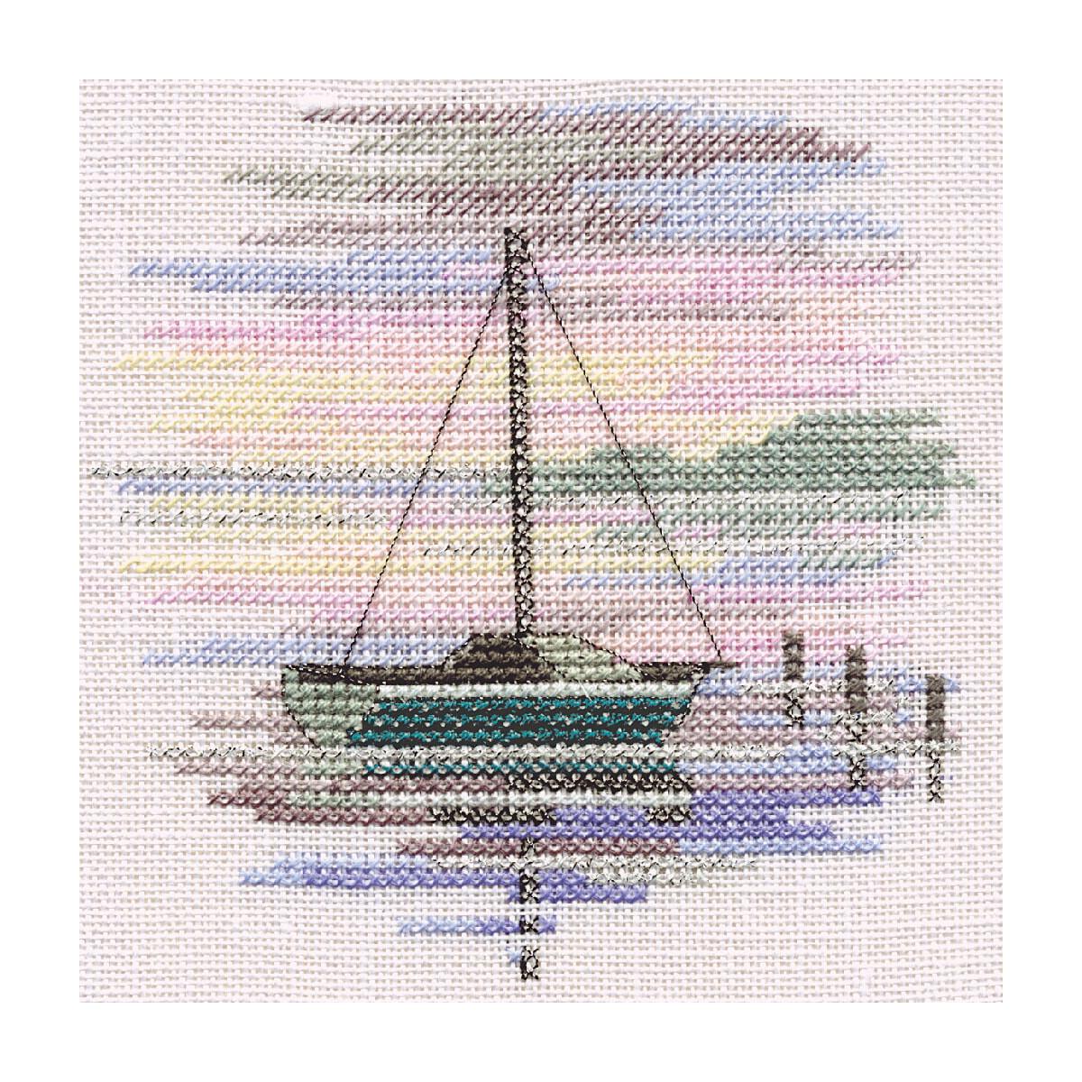 Kreuzstich-Set 'Plumelet Für Glück' – Alles Inklusive, Fertige Größe 21x27 Cm