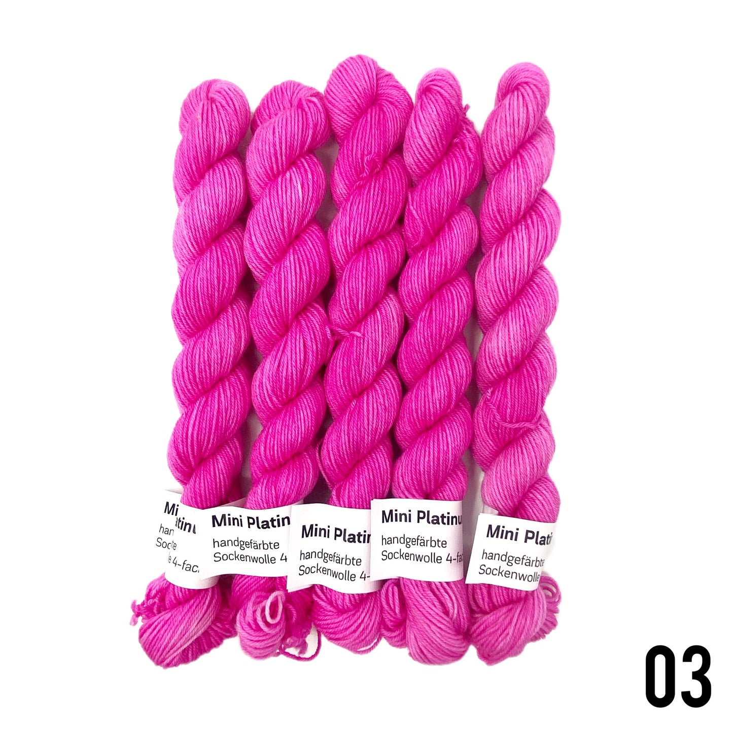 Mini Platinum - handgefärbte Sockenwolle 4-fach  20 gr