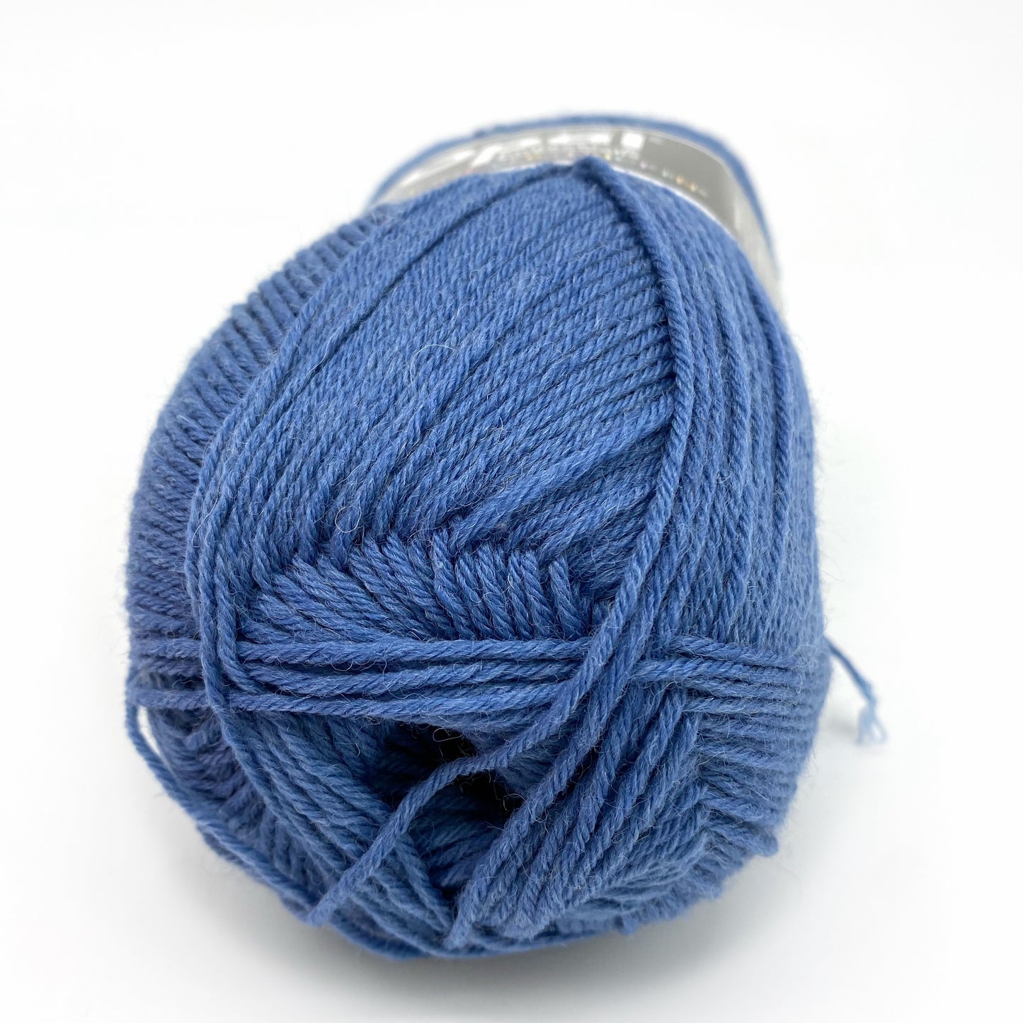 Farbe Jeans Sockenwolle Opal Uni 6-fach - Opal l 150 gr / 420 m l 75% Schurwolle (superwash) / 25% Polyamid