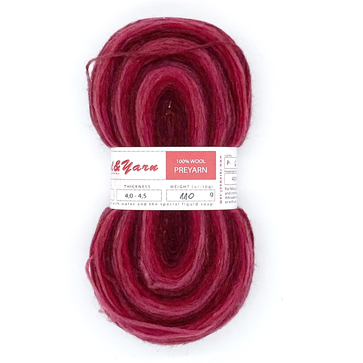 Preyarn -Jõgeva Estonia | ca. 400/450 m -100 gr | 100% Schurwolle