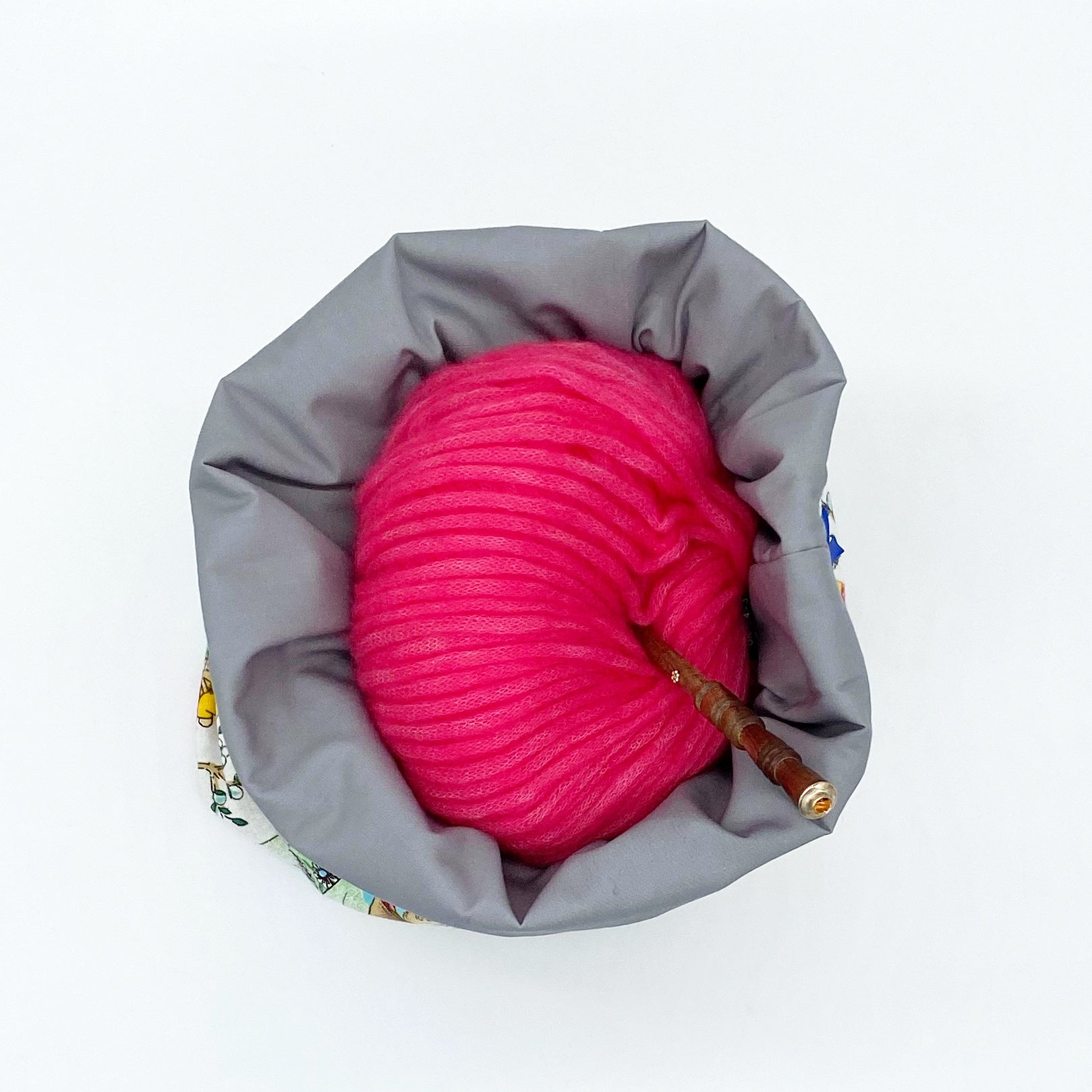 aufbewahrung strickzeug	Projekttasche "Osterhasen"
