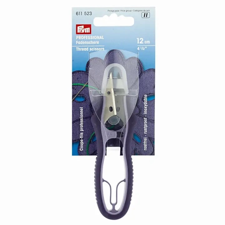 Fadenschere ‘Professional’ mit Soft-Griff und Schutzkappe - Prym