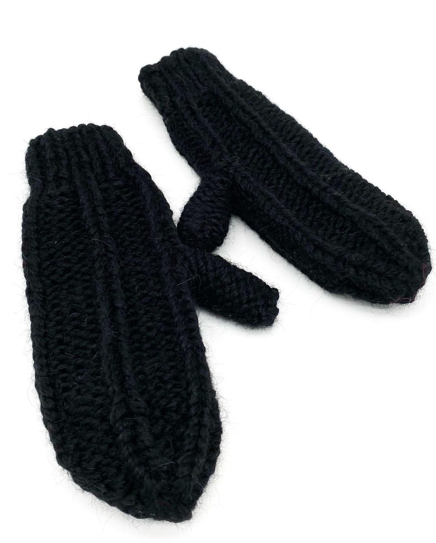 FÄUSTLINGE - Handgestrickte Handschuhe aus Aplaka-Mix