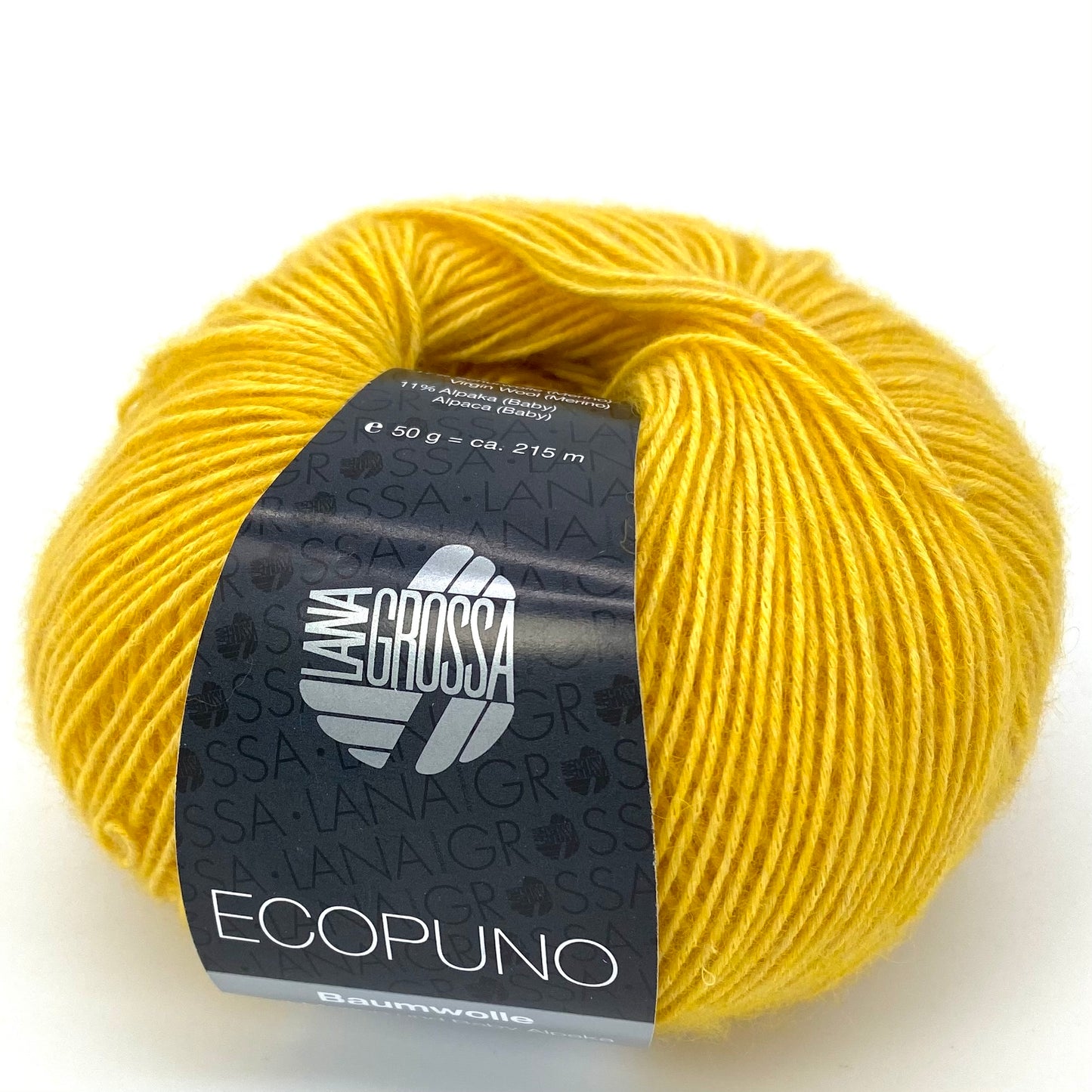 Ecopuno - Lana Grossa | 215/50 | 72 % Baumwolle 17 % Schurwolle (Merino) 11 % Alpaka (Baby)