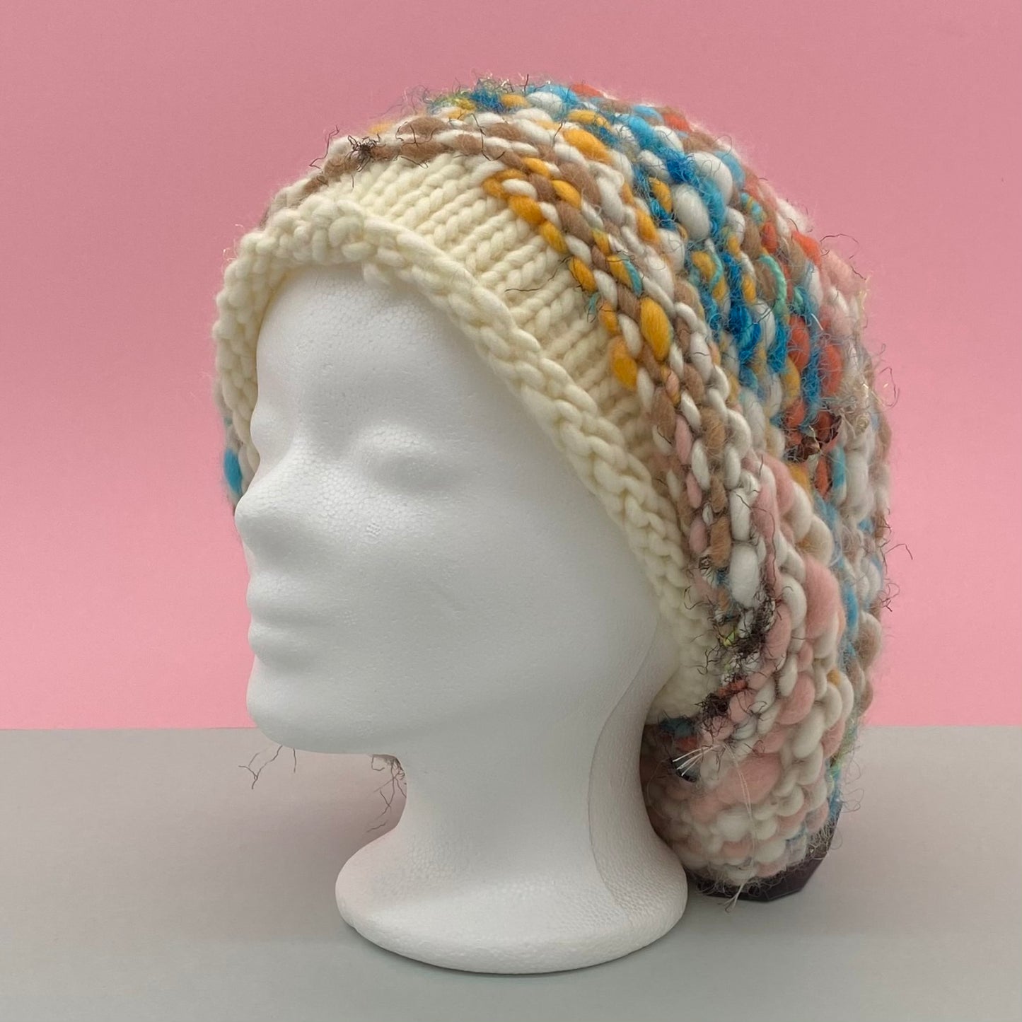 dicke merinoWolle kaufen "Swirl" handgesponnenes ArtYarn braun- Knit Collage l 55 m / 100 gr l 99% Wolle, 1% Polyester