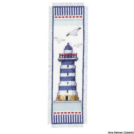 "Lighthouse" - Vervaco bookmark, counted pattern