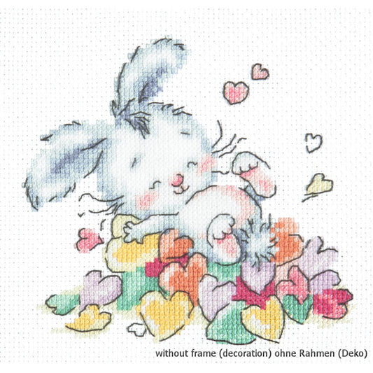 "Bathed in Love" - Magic Needle cross stitch kit, counted, 13x12cm