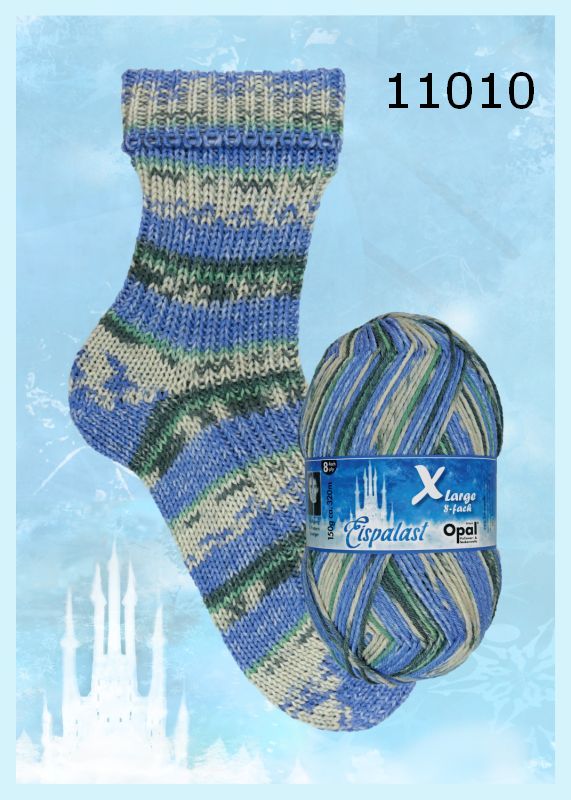 XLarge Eispalast Sockenwolle 8-fach
