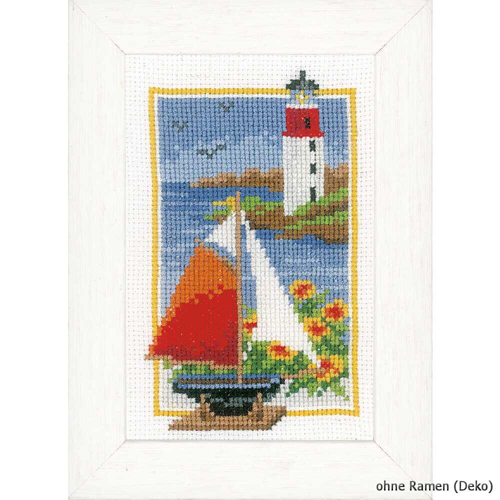 "Lighthouses" - Miniatures set of 3, counted pattern