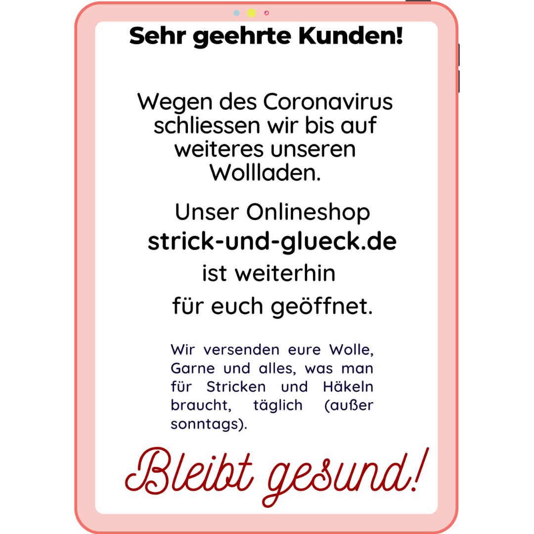 Stay home and Knit -  zu Hause bleiben und stricken