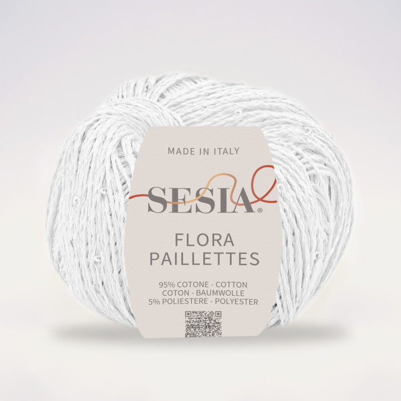 Sommergarn Baumwolle mit Pailletten kaufen Hamburg