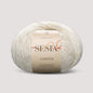 Sesia Camden Farbe 080 – cremeweißes Luxusgarn aus RWS-Merino, Baby Alpaka und Seide für elegante Pullover zum Selberstricken
