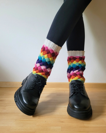 Entrelac Socken — Strick & Glück (Anleitung)