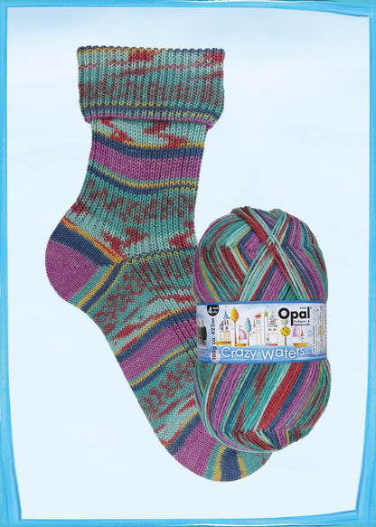 Crazy Waters - 4-ply sock yarn 