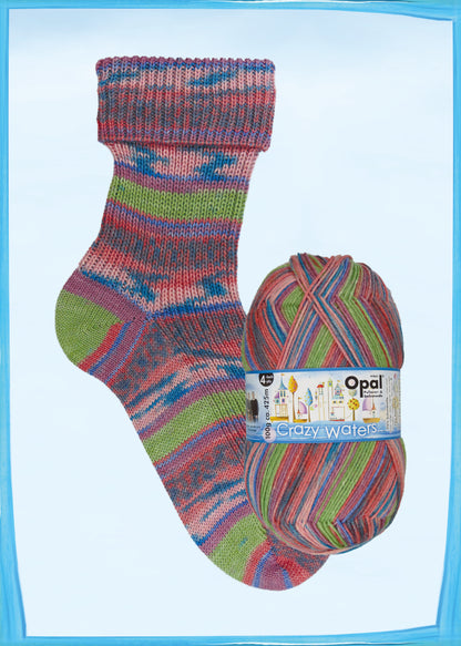 Crazy Waters - 4-ply sock yarn 