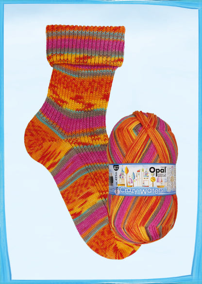 Crazy Waters - 4-ply sock yarn 
