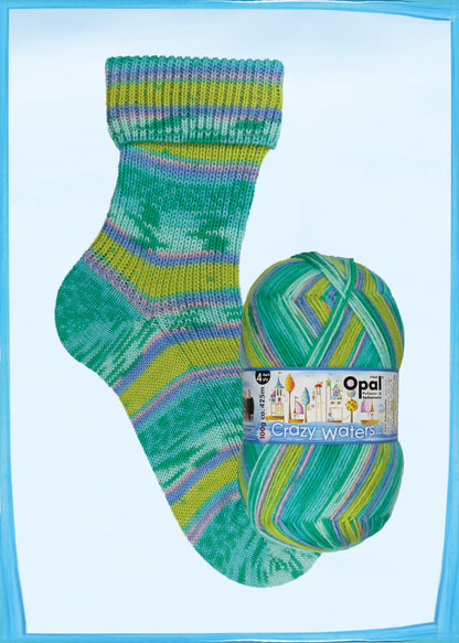 Crazy Waters - 4-ply sock yarn 